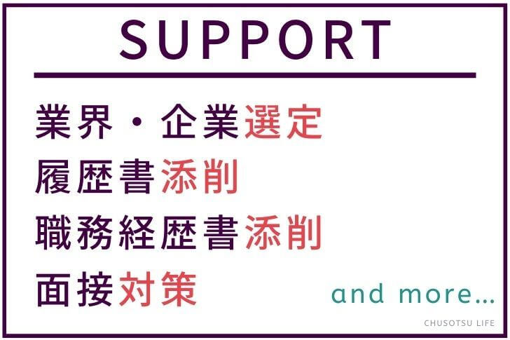 その③：就職支援サポート
